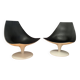 A pair of Moon armchairs by Pietro Arosio, Tacchini, Italy