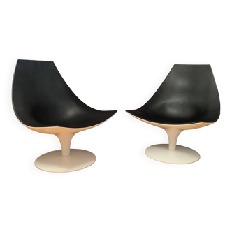 A pair of Moon armchairs by Pietro Arosio, Tacchini, Italy