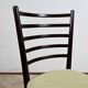 Suite de 4 Chaises Scandinaves en Bois teinté – 1960