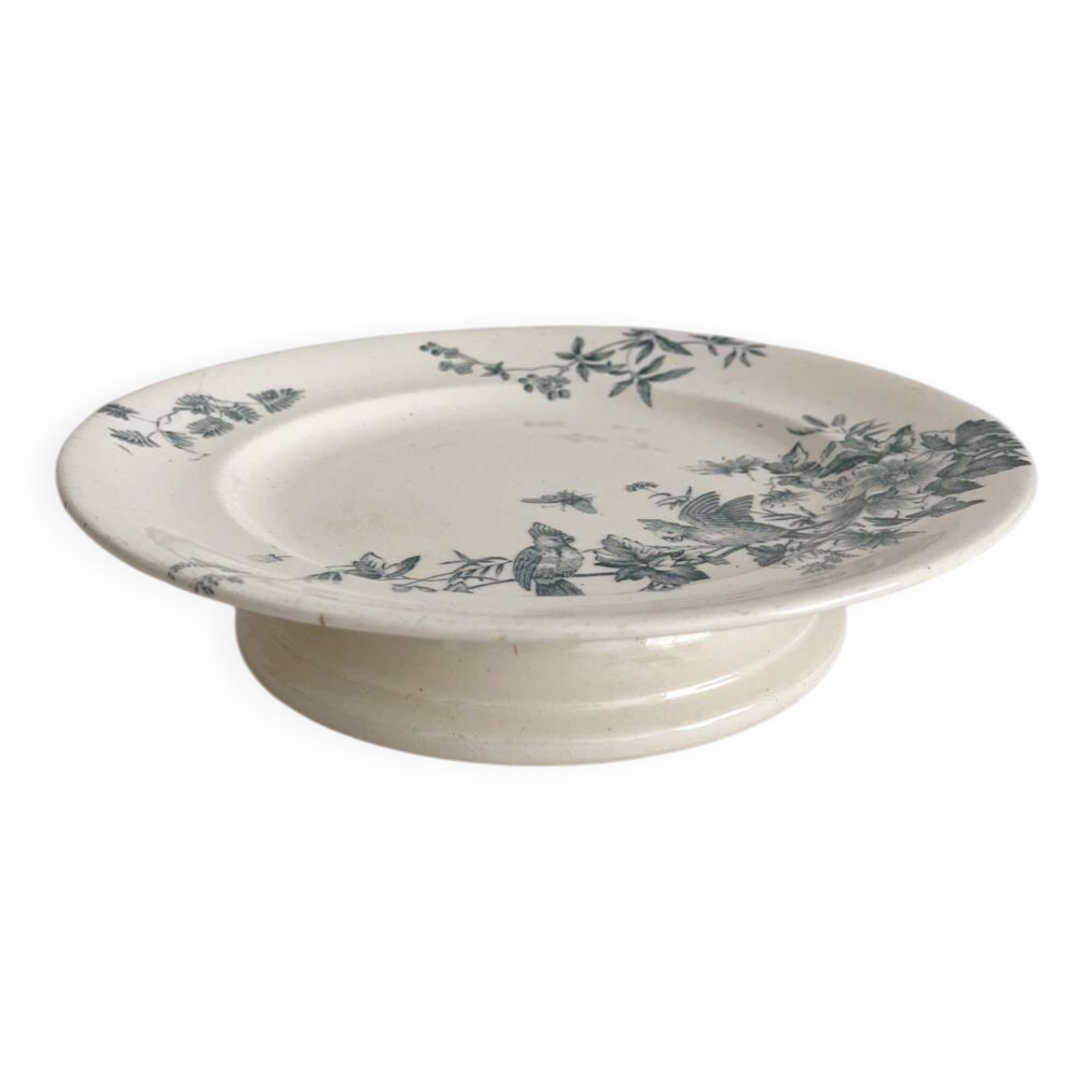 Longwy “Mignon” low ironstone fruit bowl