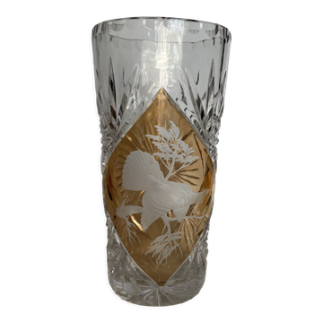 Vase en cristal de bohême