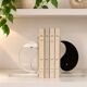 Yin Yang bookends in plexiglass - 1980s postmodern design