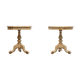 2 Classic Italian Craquelure Side Tables 1960s