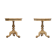 2 Classic Italian Craquelure Side Tables 1960s