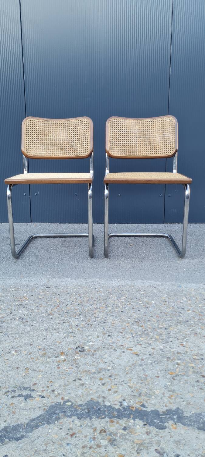 Paire de chaise b32 par Marcel Breuer