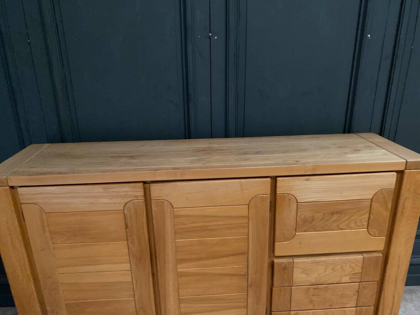 Elm sideboard Maison Regain circa 1970