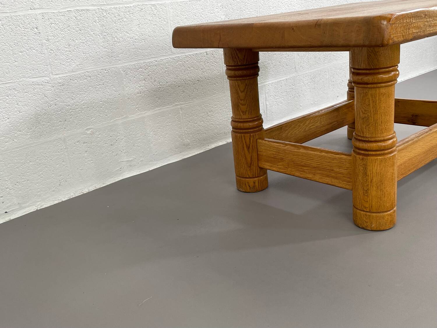 Vintage solid oak coffee table