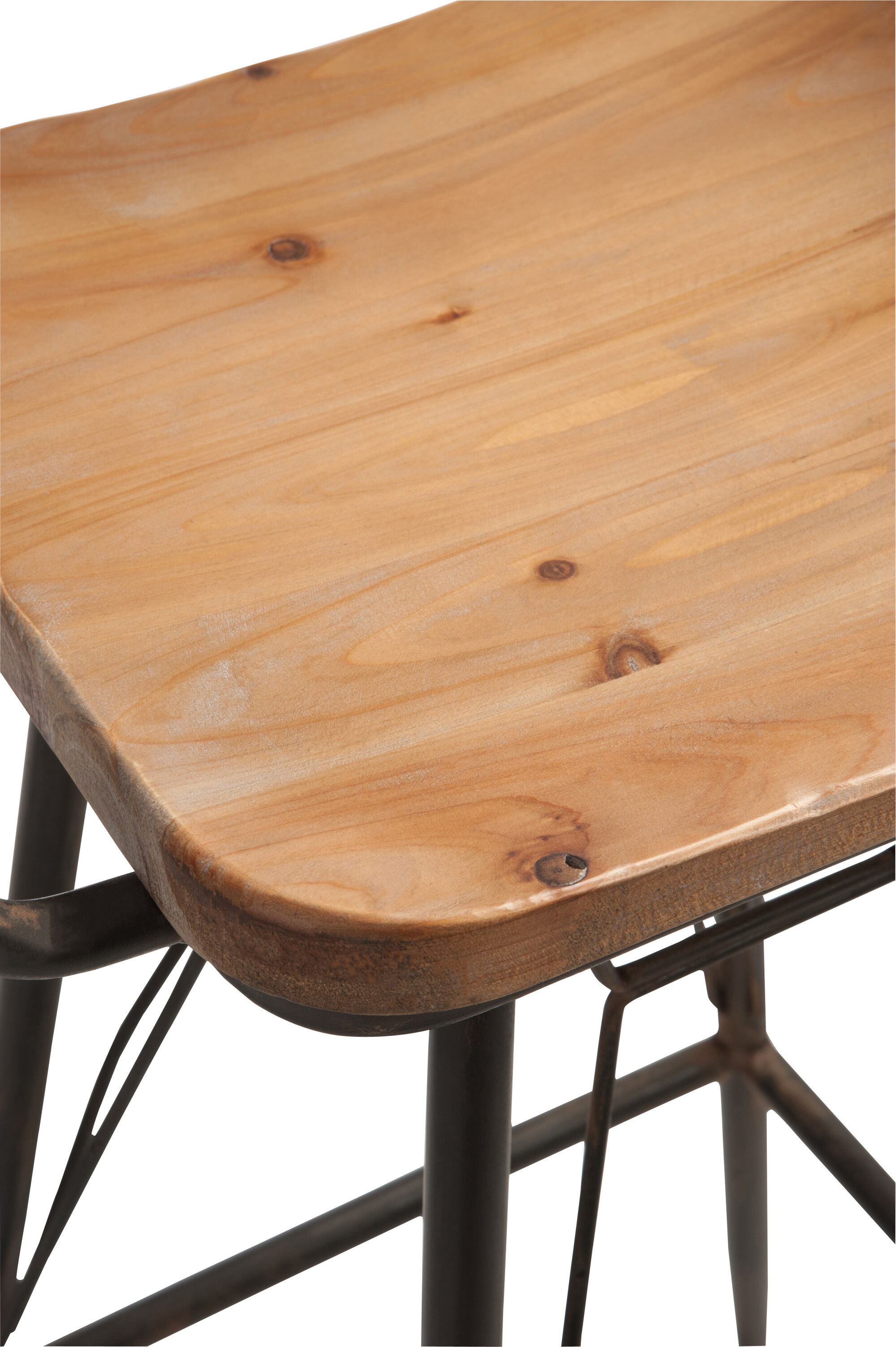 Bar chair made of iron and wood