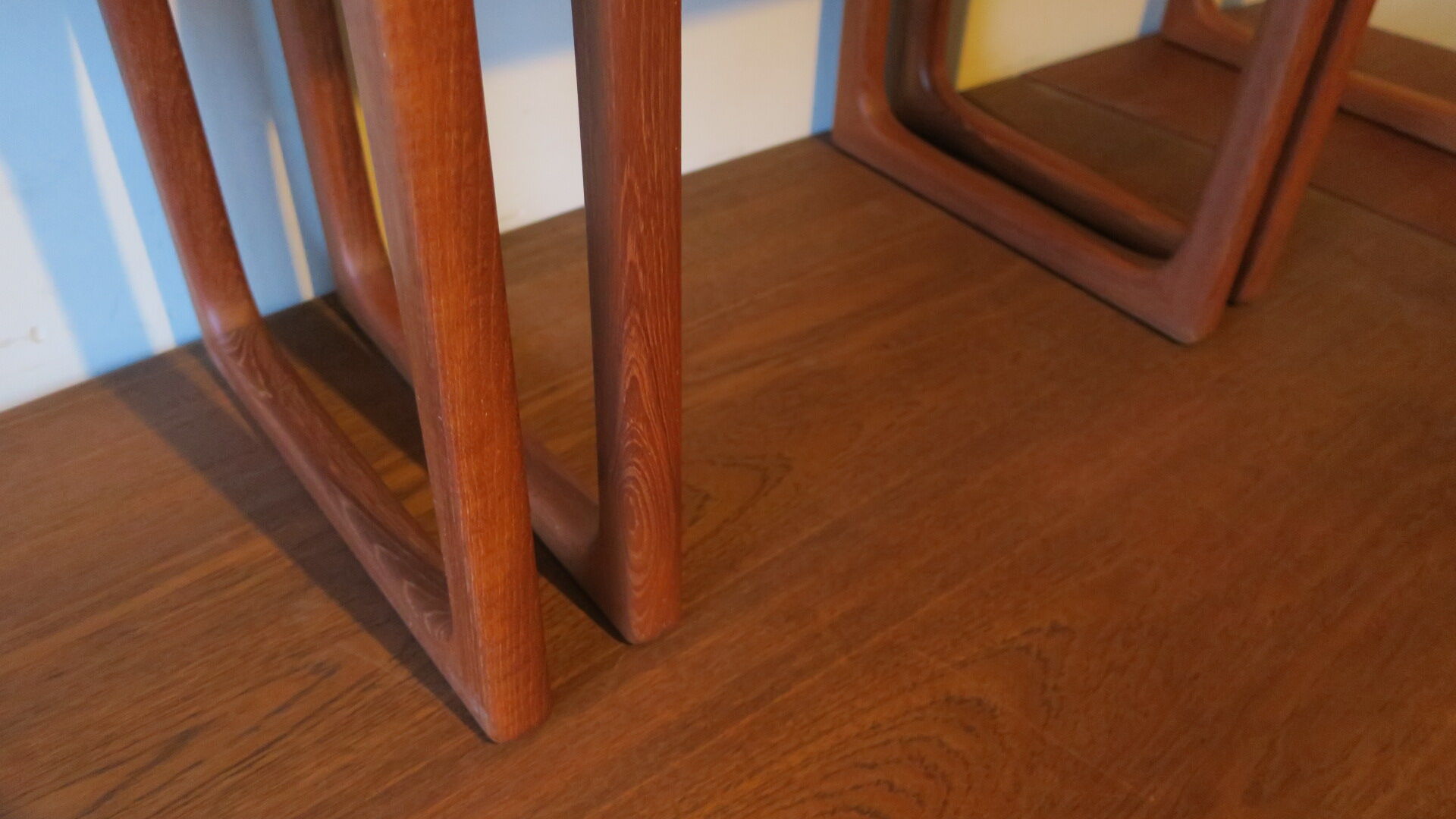 Set of mid century Danish teak nesting tables by GR Gelsted, 1960s