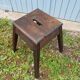 2 antique wooden workshop stools