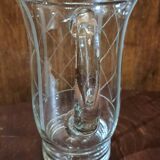 Cut glass pitcher grid 1950s