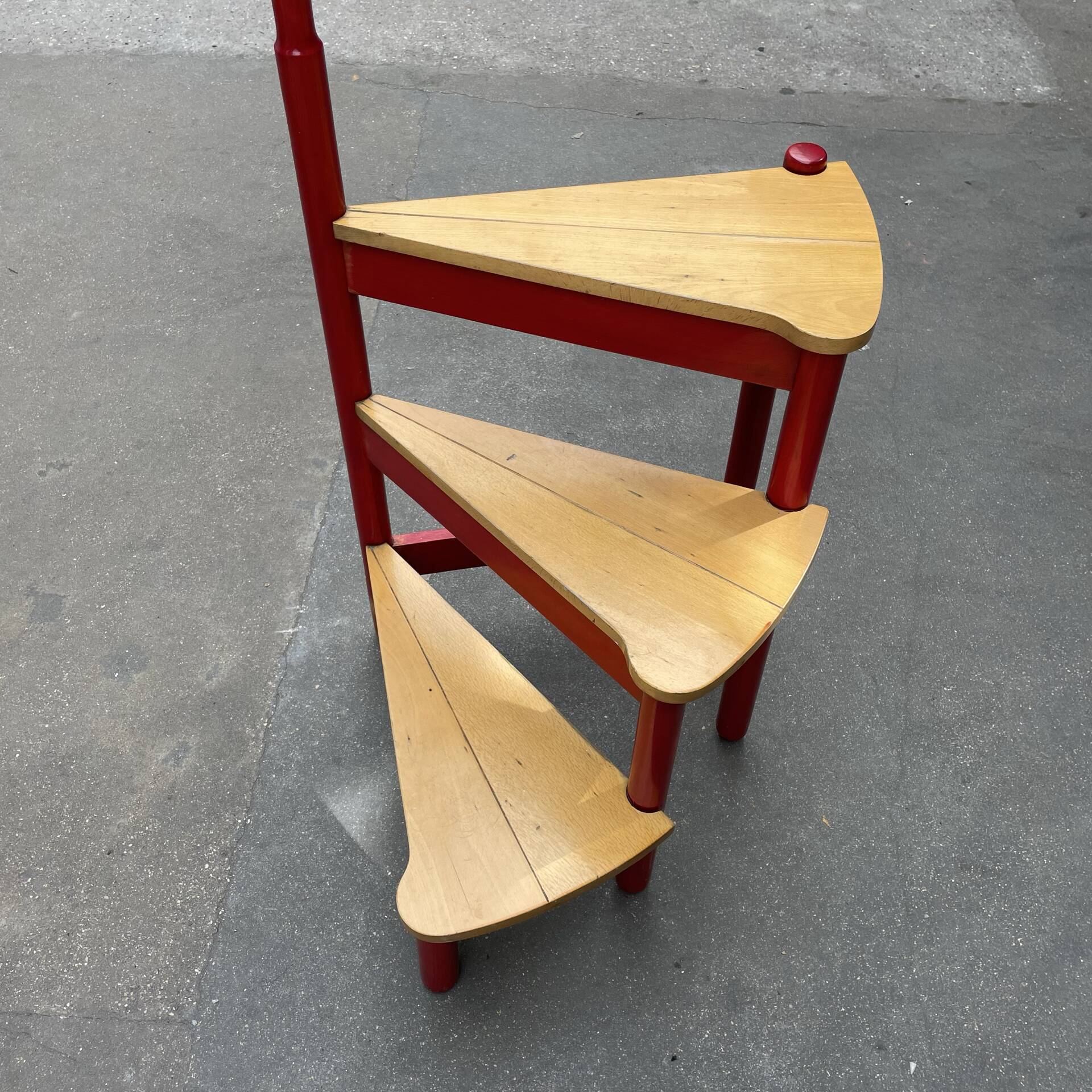 Library staircase by Vico Magistretti for Cassina