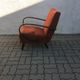 Jindrich Halabala h-410 lounge chair Up Závody 30s wood art deco