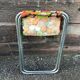 Seat stool vintage camping folding peach of the 60s/70s
