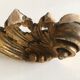 cornice in volutes leaves acanthus 19th gilded wooden