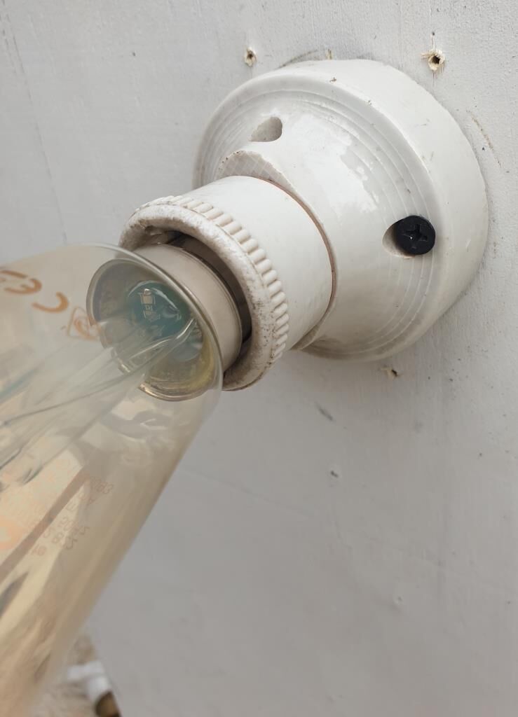 Art deco porcelain ceiling lamp