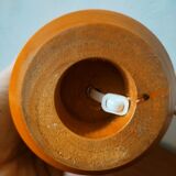 Wooden bedside lamp and opaline sphere