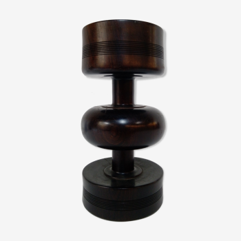 Solid wooden candlestick