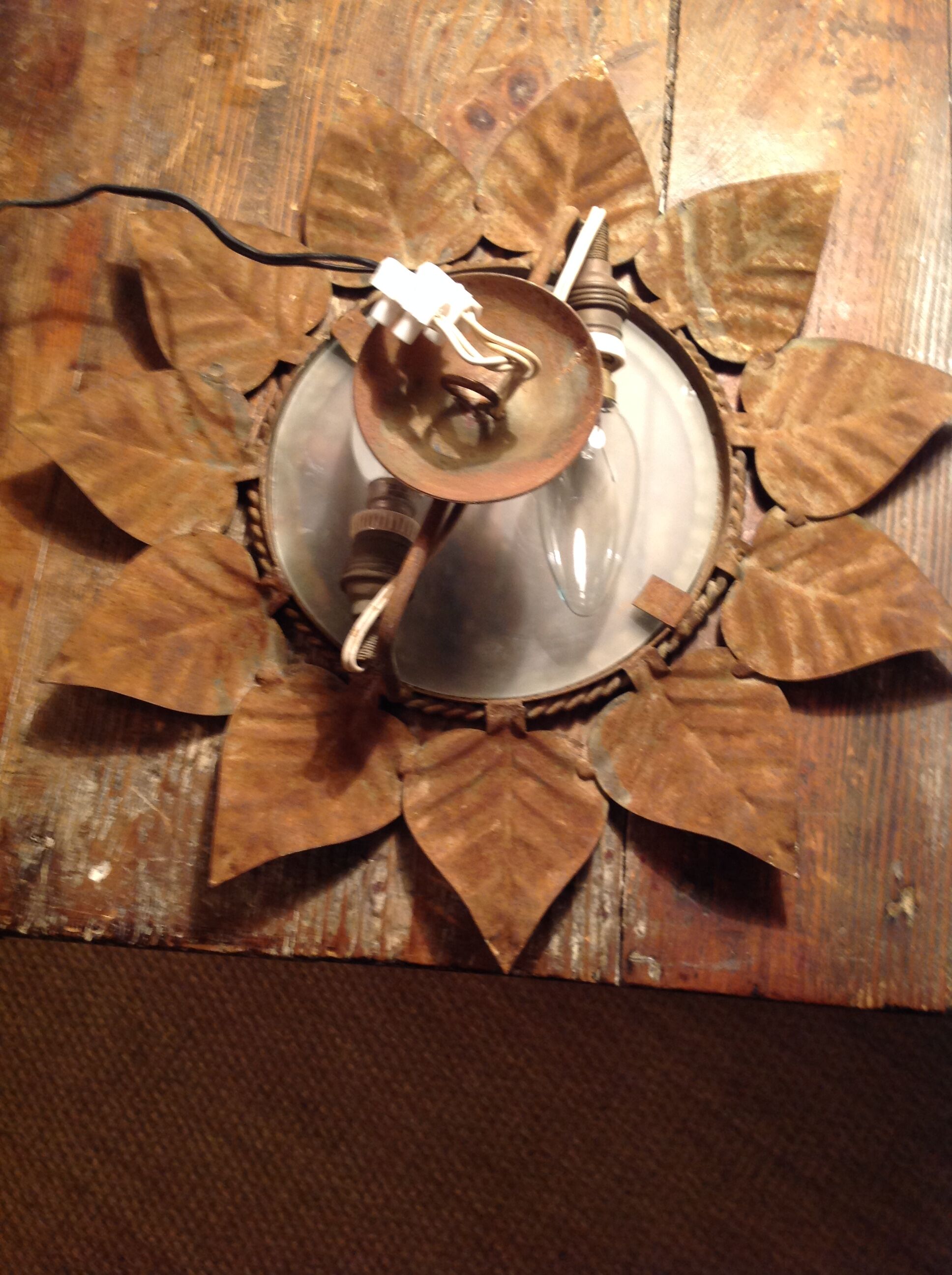 Vintage sun wall lamp
