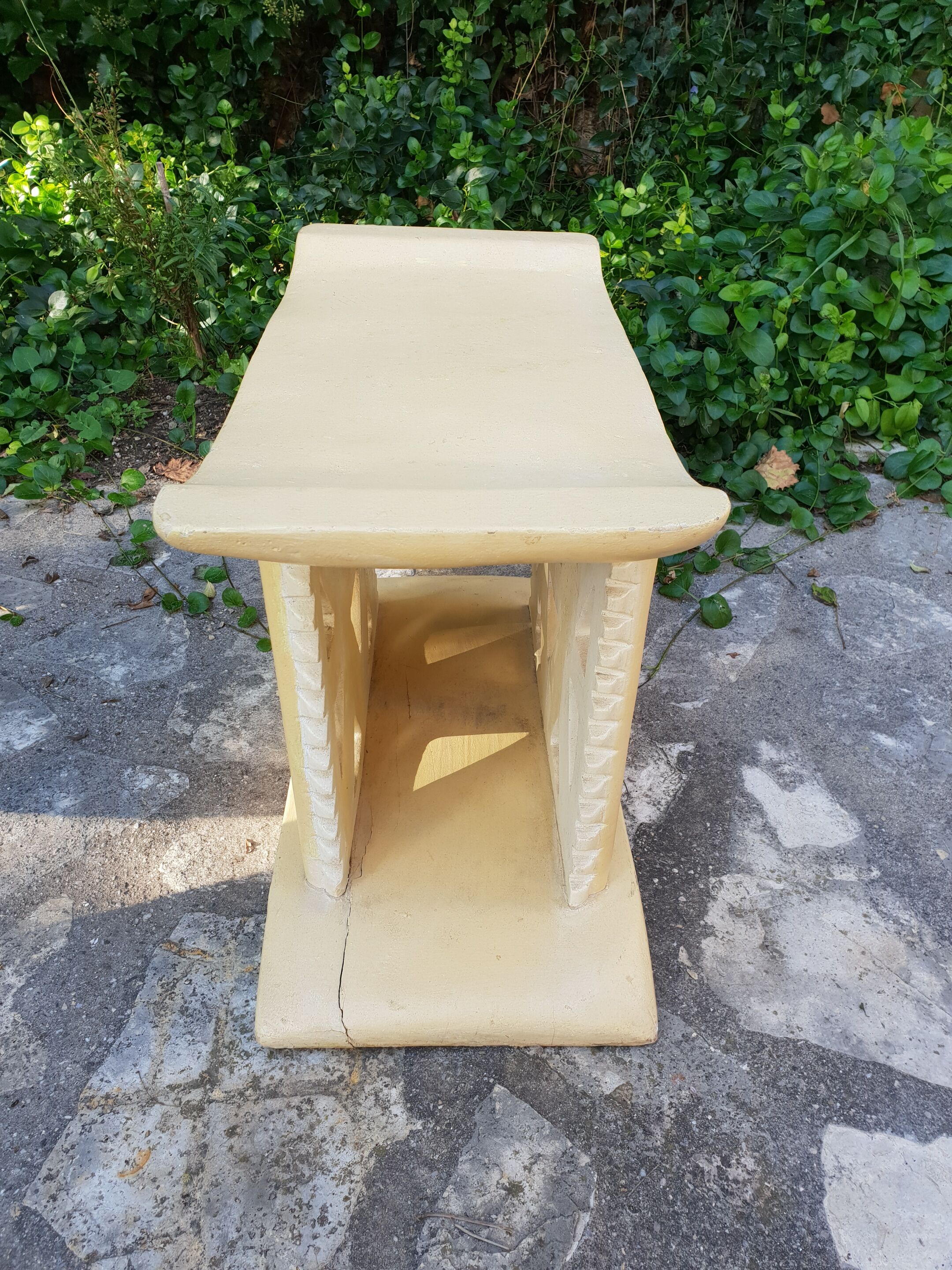 Pair of Africanist art deco stools