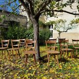 Ensemble 10 chaises Adolf Schneck 1947