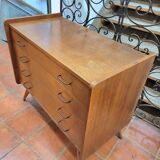 Vintage oak chest of drawers from the 60s