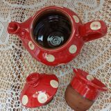 Handmade pottery teapot