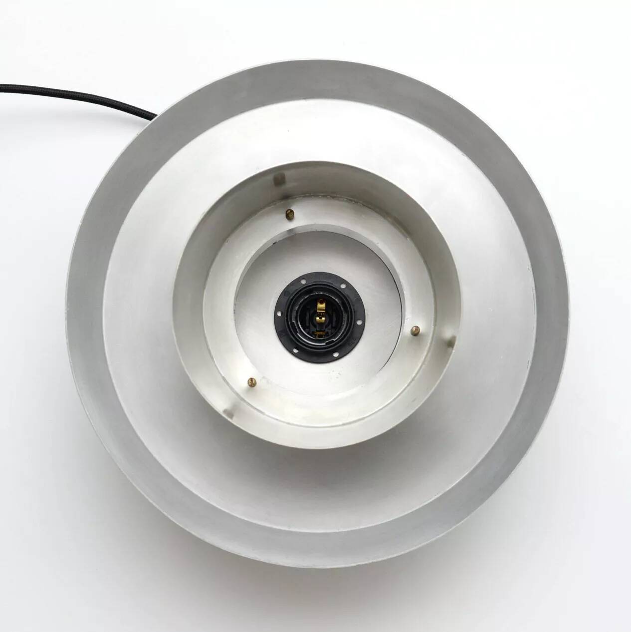 Silver lamp in the style of Trava by Carl Thore, 1960s