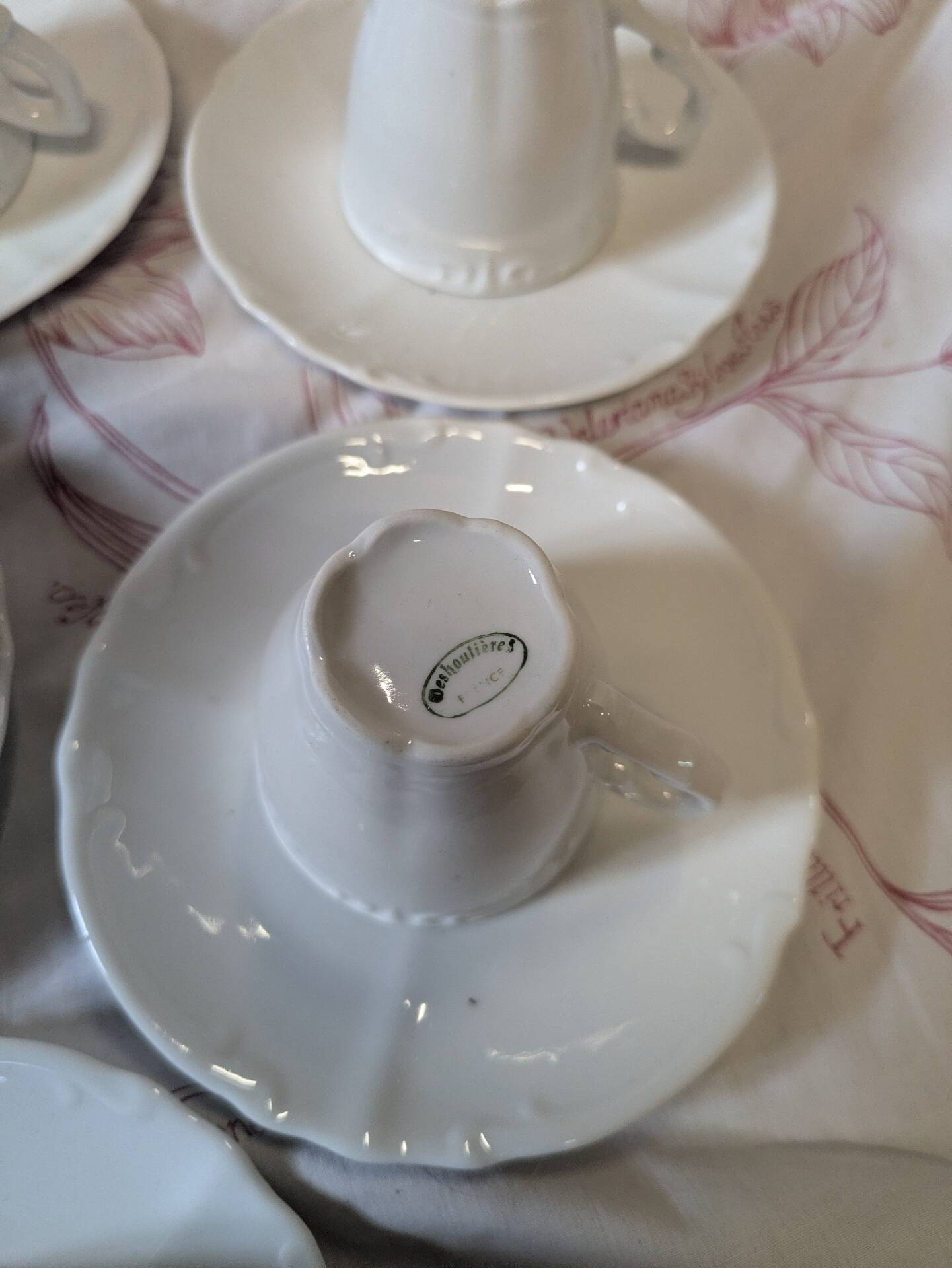 Service à café porcelaine Deshoulieres