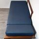 Daybed teck blue fabric Ingmar Relling by Ekornes vintage scandinavian