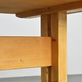 Solid pine table, Les Arcs, France