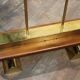 1960s teak & brass pendant