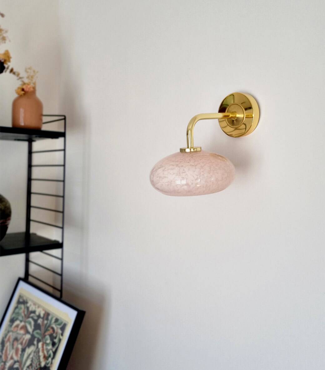 Clichy glass wall light
