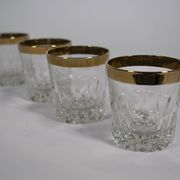 Whiskey Tumbler "Ritz" Glass with 24-Karat Gold Rim from Mäander, 1960s