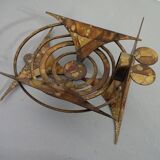 Brutalist Iron Candleholder by Henrik Horst, 1960s