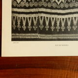 Old fabric board Ikät de Borné 1930