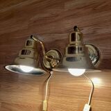 Pair of modular wall lights Scandinavian design 1960.