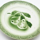 Lot of 2 plates digoin vintage fruit