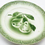 Lot of 2 plates digoin vintage fruit