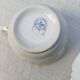 Duo of tea cups and saucers Limoges Lucien Michelaud - Green porcelain