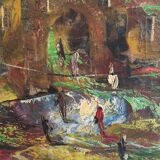 Oil on canvas Russian painter