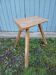 Antique wooden tripod stool