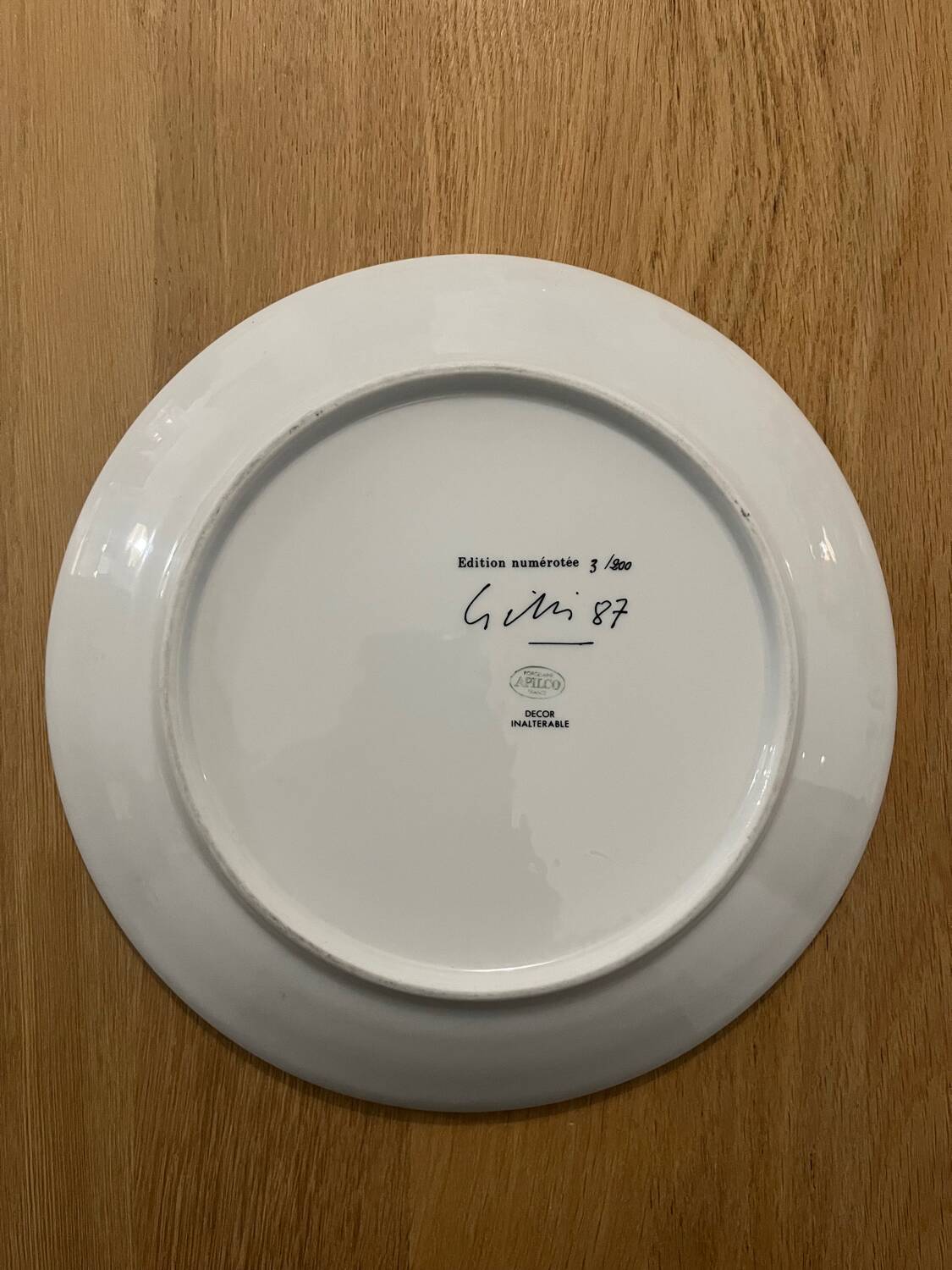 Rare - Claude Gilli 1987 "set of 3 plates" signed/numbered