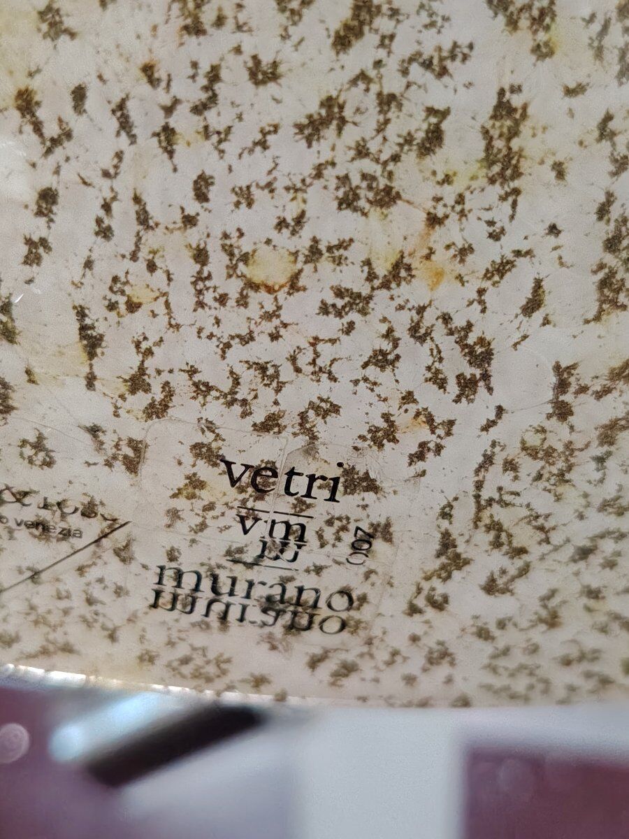 lampe de table en verre de Murano rare et grande, fin des années 1970, design Mazzega/Nason