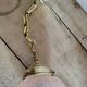 Pink Art Deco globe suspension