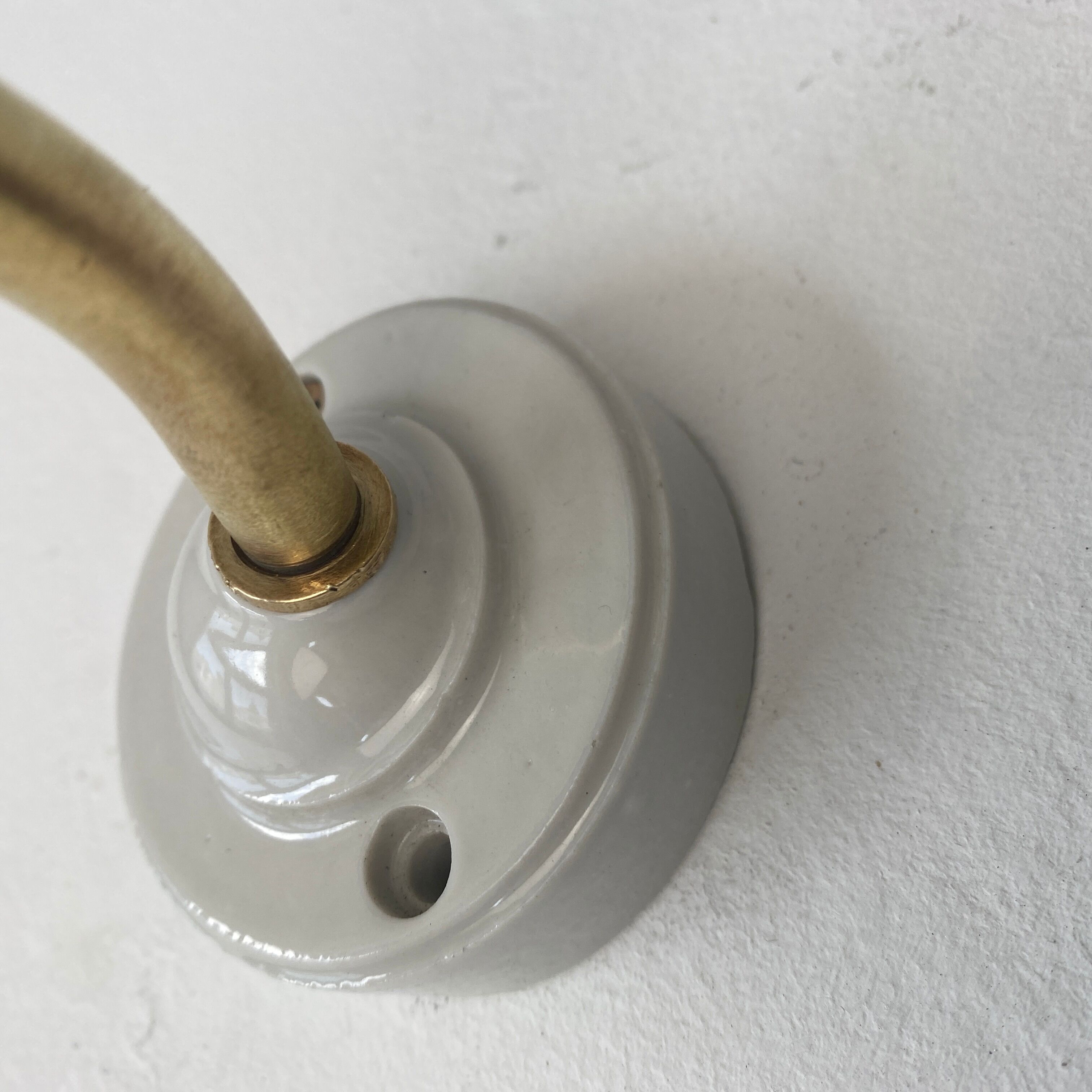 Vintage gooseneck wall lamp