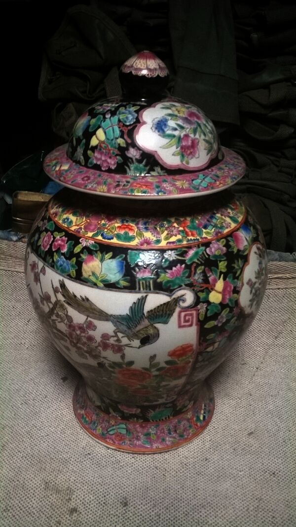 Vase couvert chinois