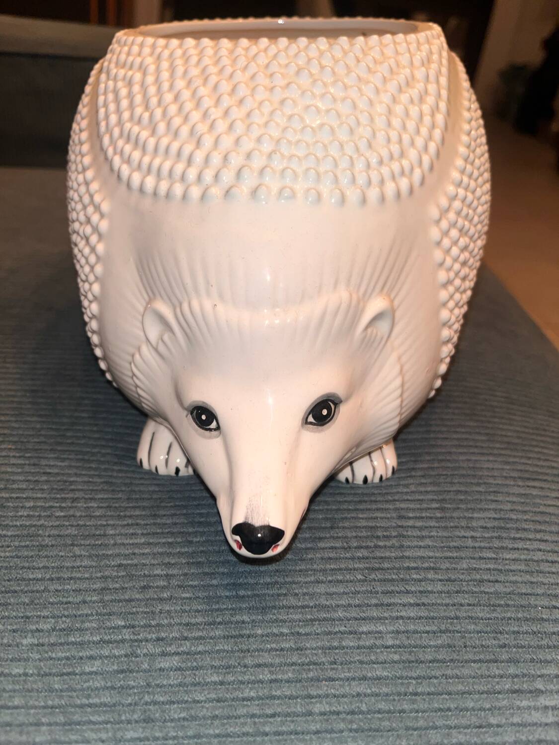 Hedgehog cache pot from the 1970s