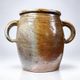Ancient stoneware pot from Puisaye with two handles, late 19th to early 20th century.