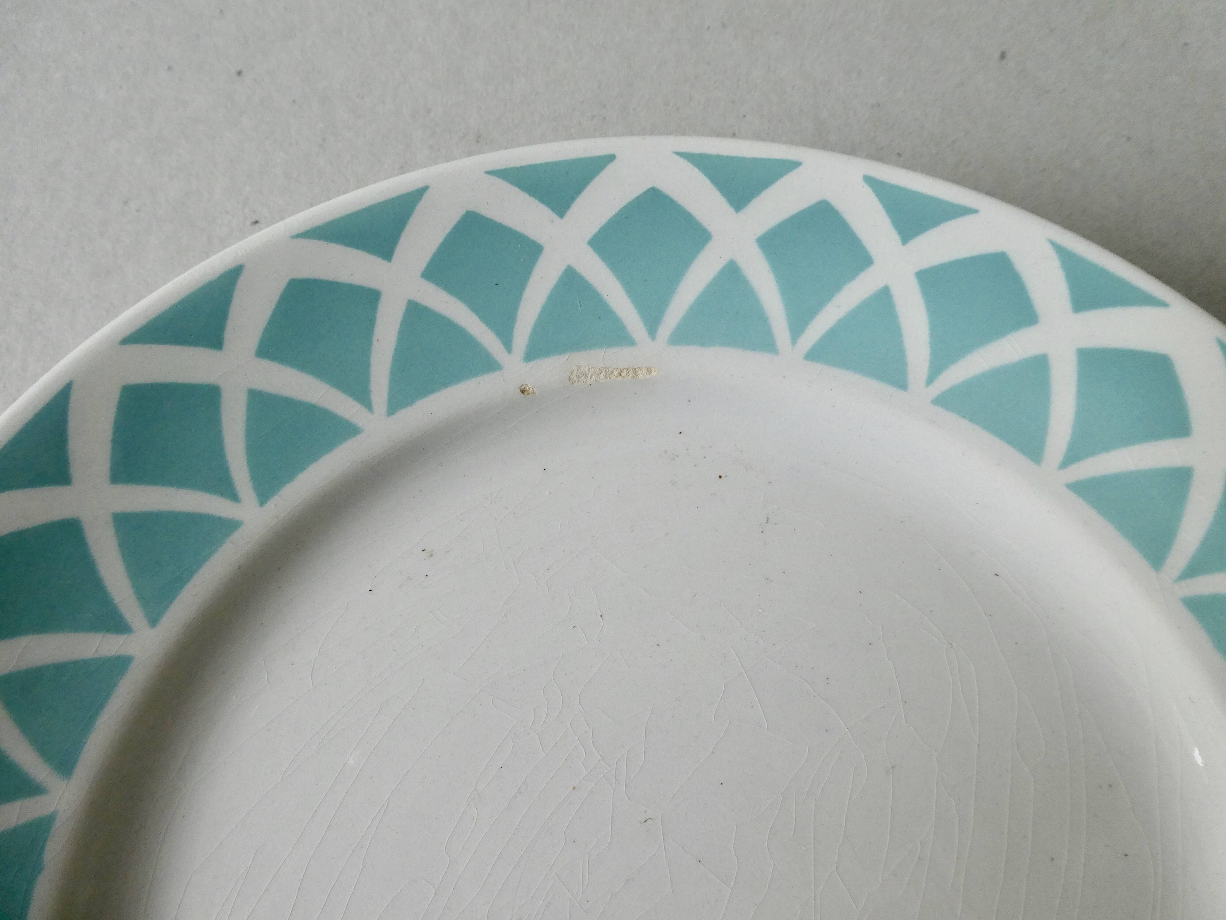 5 Badonviller ceramic plates